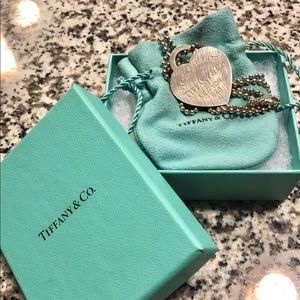 Tiffany Heart Tag Pendant Necklace